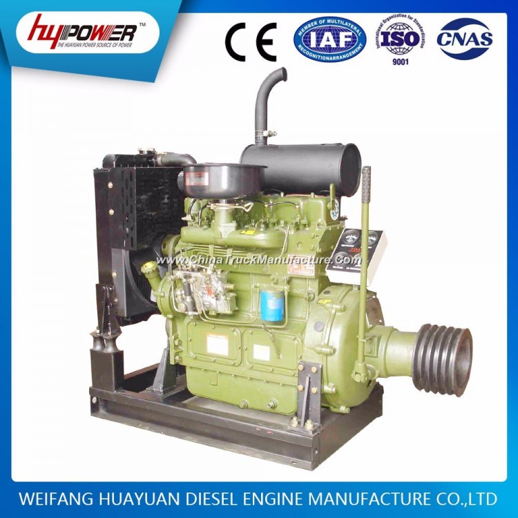 40kw/55HP Water Cooled 4 Cylinder Diesel Engine with Clutch