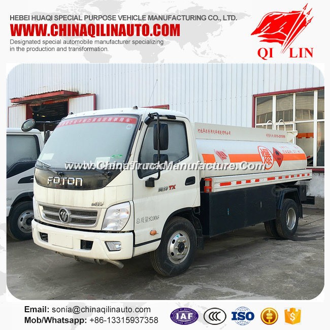 China 4X2 5m3 Fuel Delivery Tank Truck for Kenya