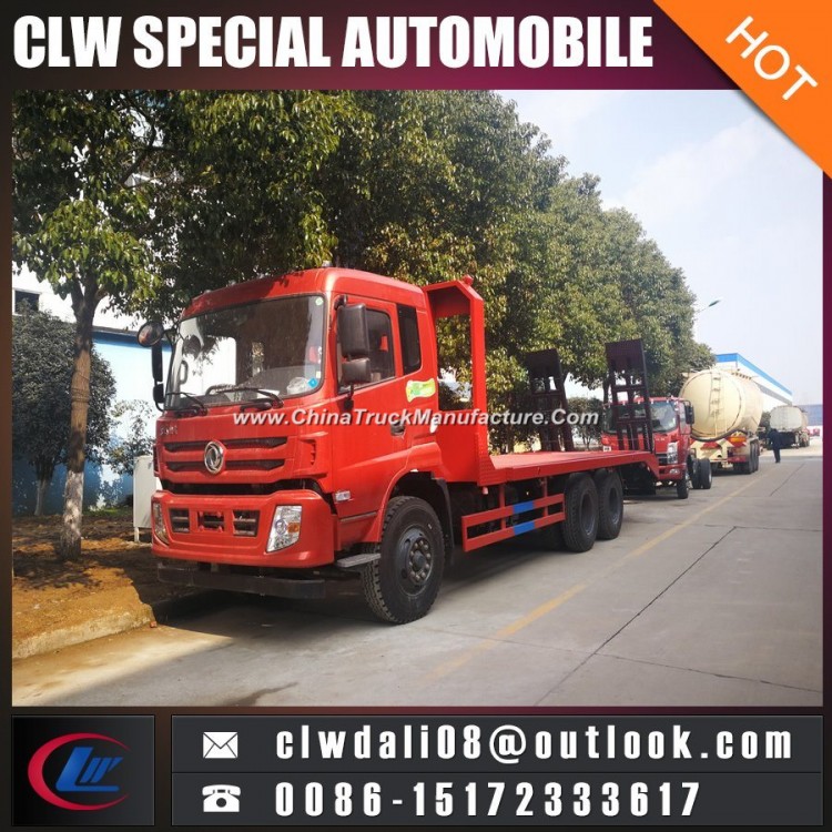 China 6*4 Low Flatbed Truck for Transportation