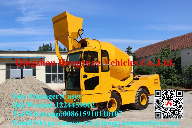 Cheap Price! ! Small Concrete Mixer Machine with Pump, Concrete Mixer Truck, Mobile Self Loading Con