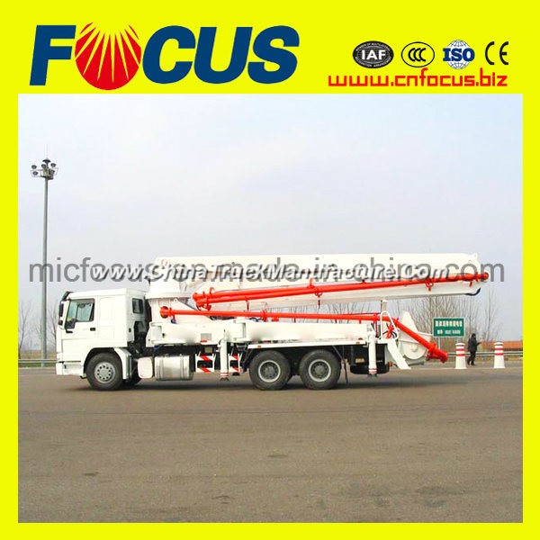 37m 39m Boom Concrete Pump Truck with HOWO/ Isuzu Chassis