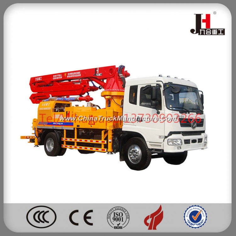 Small and Middle Concrete Pump Truck Jiuhe Hot Sales! High Reliability, Economy, Safety!