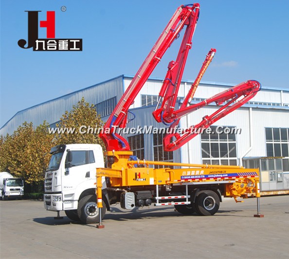 with 21-38m Boom Bracket Truck-Mounted Concrete Pump