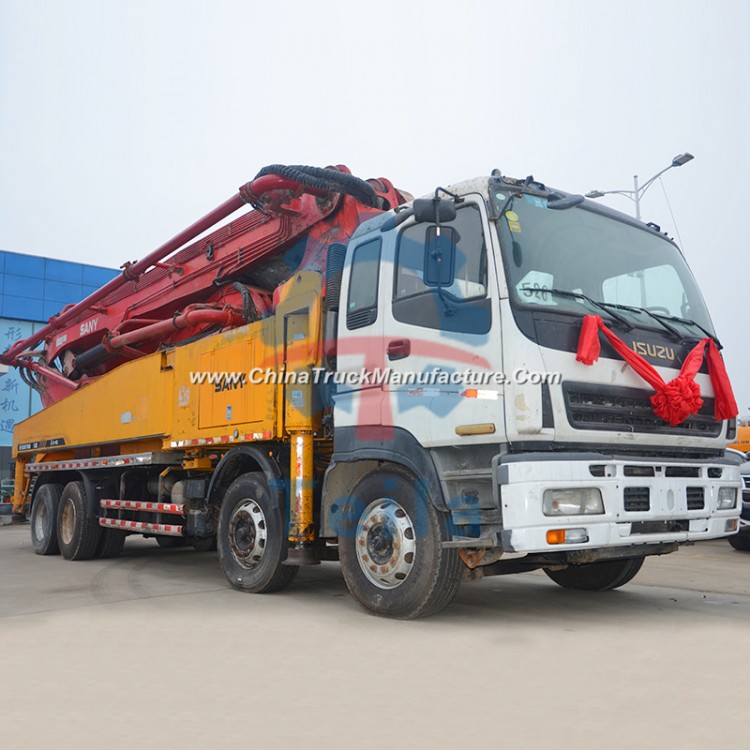 2012 Sany Brand 52m Used Truck Mounted Concrete Pump