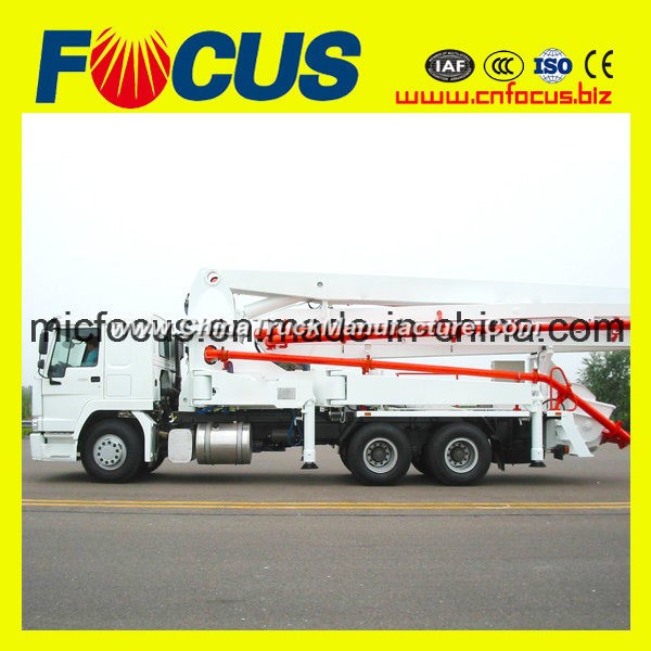 Good Quality Isuzu 42m 45m Truck-Mounted Concrete Delivery Pump with Boom