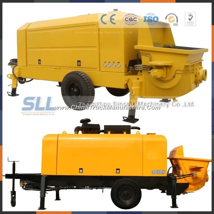Mobile Trailer Concrete Mixer Pump with High Quality