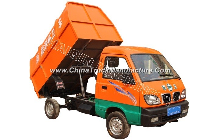 Factory Price Electric Garbage Truck with Rollover Tank