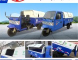 3000 Kg Carrying Capacity Three Wheel Diesel Engine Garbage Truck