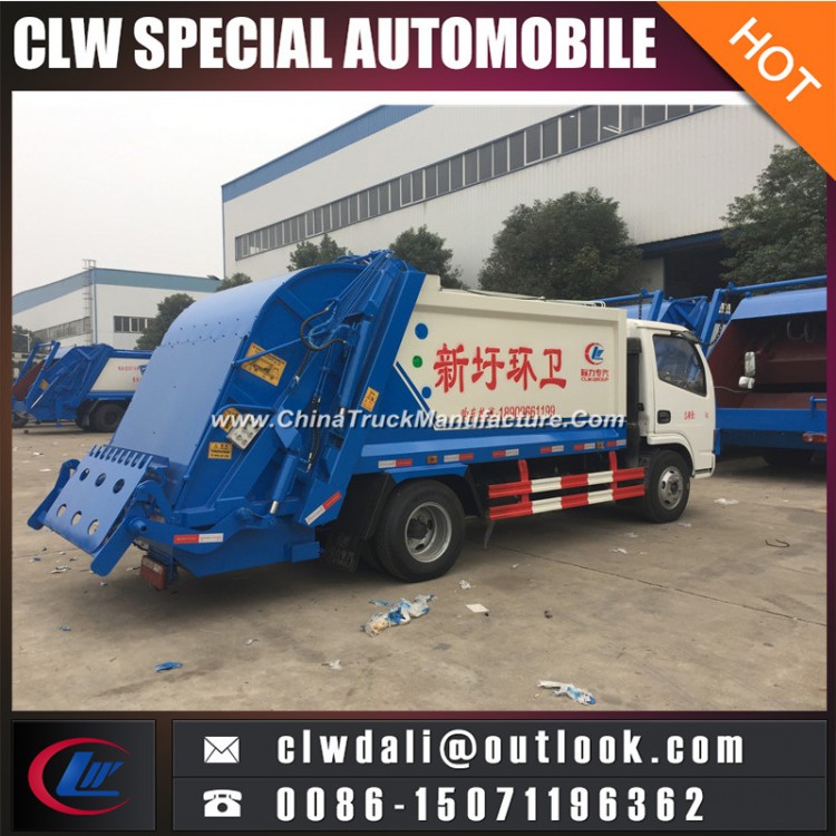 New Small Garbage Compactor Truck Small 4cbm-6m3 Garbage Truck