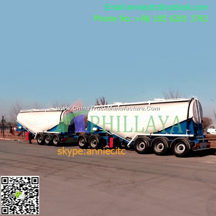 Hydraulic Transporter Bulk Cargo Coal Rock Sand Cement Van Side / Rear Dump Trailer Truck Special Ve