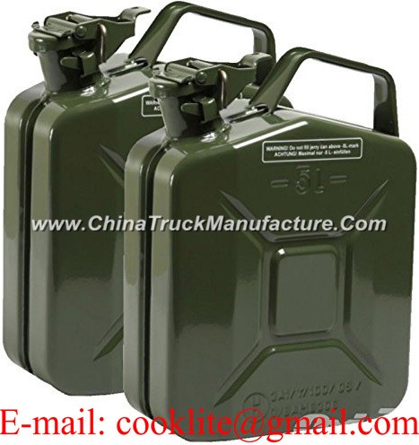 Army Authentic Military Jerry Fuel Can Steel Gas Diesel Tank 5 Litre