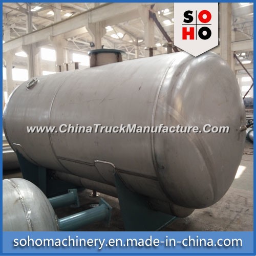 ISO Qualified Stainless Steel Horizontal Gas Storage Tank