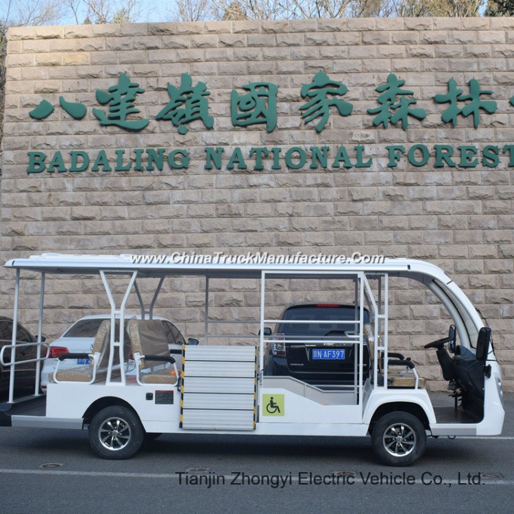 Electric Sightseeing Vehicle for Wheelchair User