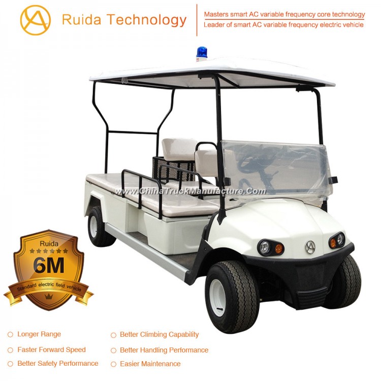 Made in China 2-3 Seater Independent Park Mini Electric Ambulance Cart with Ce Certificate for Whole