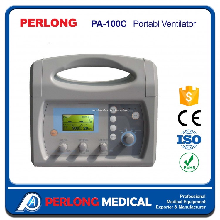 Portable Ventilator; Medical Ambulance Transport Ventilator for First-Aid; PA-100c