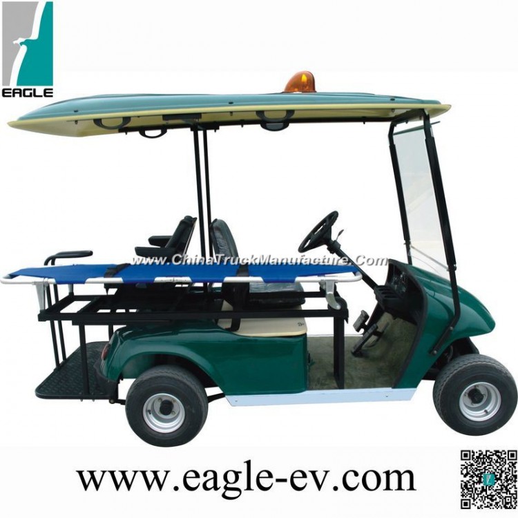 Ambulance Kart, Pure Electric, Eg2028tb1, with Stretcher, Plastic Body, 48V 4kw, DC Motor