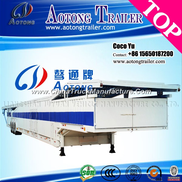 2/3 Axis Enclosed Transporting Car Towing Trailer Truck