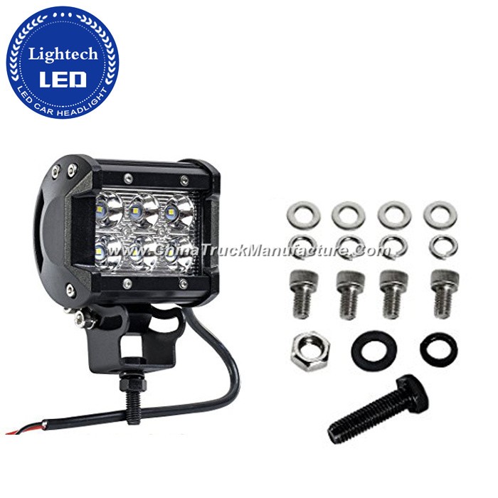 Auto Lighting System IP67 Double Row 18W LED Light Bar for Truck, Offroad, Trailer, Auto Parts