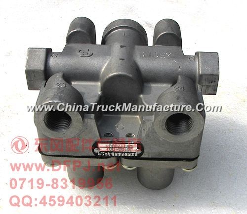 Four circuit protection valve assembly