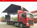 Sinotruk HOWO T7h 8X4 Wing Van Truck for Sale