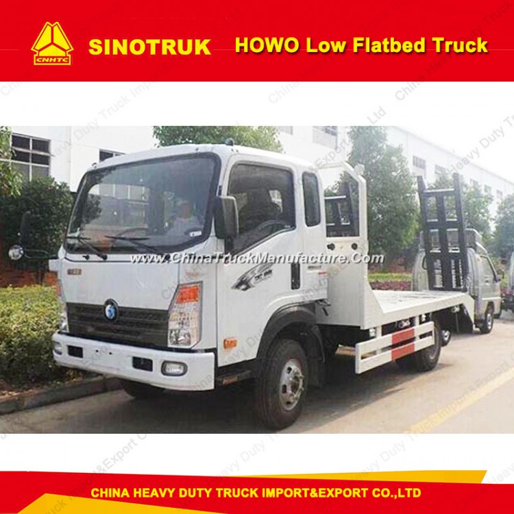 6 Wheels HOWO 10 Tons Lowbed/Flatbed Truck
