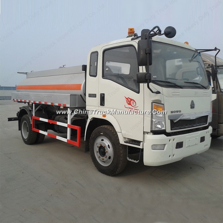 4000L HOWO 160HP Fuel Tanker Truck Right/Left Hand Driving Oil Delivery Truck