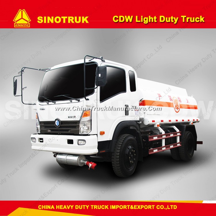 Light Curb Weight Fuel Truck Stainless Steel Oil Tanks 3000 Liter
