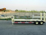 Double Axles Low Bed Semi Trailer for Sale