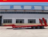 3 Axles 30t-46t Low Bed Semi Trailer Foot Flatbed Trailer Truck Parts