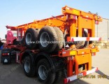 2 Axle 20FT 30tons Skeleton Container Trailer