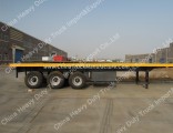 Air Suspension Trailer Manufacturers Sell 40 Feet Flatbed Container Semi Trailer