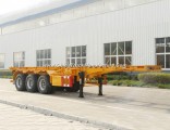 Factory Sale 40FT Container Transporting Skeleton Truck Trailer with 3axles