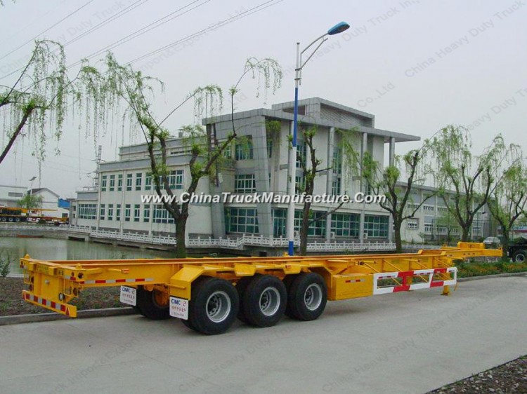 3 Axles 40 FT 45 FT Container Skeleton Semi Trailer for Sale