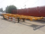 Factory Steel Container Skeleton Trailer 40FT 3 Axle