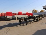 Low Price High Quality 3 Axle 20FT Skeleton Container Semi Trailer for Sale