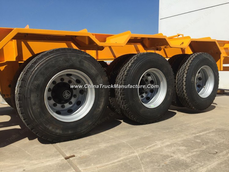 3 Axles 20FT 40FT 40t Container Semi-Trailer Skeleton Tractor Chassis Semi Truck Trailer
