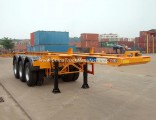 3 Axles 40FT Skeleton Container Chassis Semi Trailer Low Price for Sale