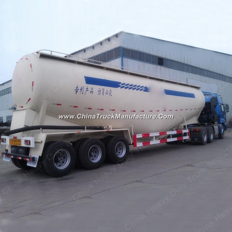 Quest Tri-Axle 60cbm 45cbm 60 Ton 70 Ton Powder Tanker Dry Silo Bulk Cement Bulker Tank Semi Trailer