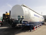 Tri-Axle 60cbm Wheat Flour Bulk Powder / Bulk Cement Tanker Semi Trailer