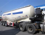 Fixed Compressor Flour Bulker 34m3 Three Axle Powder Material Transport Vehicle Pneumatic Bulk Cemen