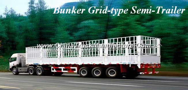 3 Axles Stake Fence Semi Truck Trailer for Cargo Transportation