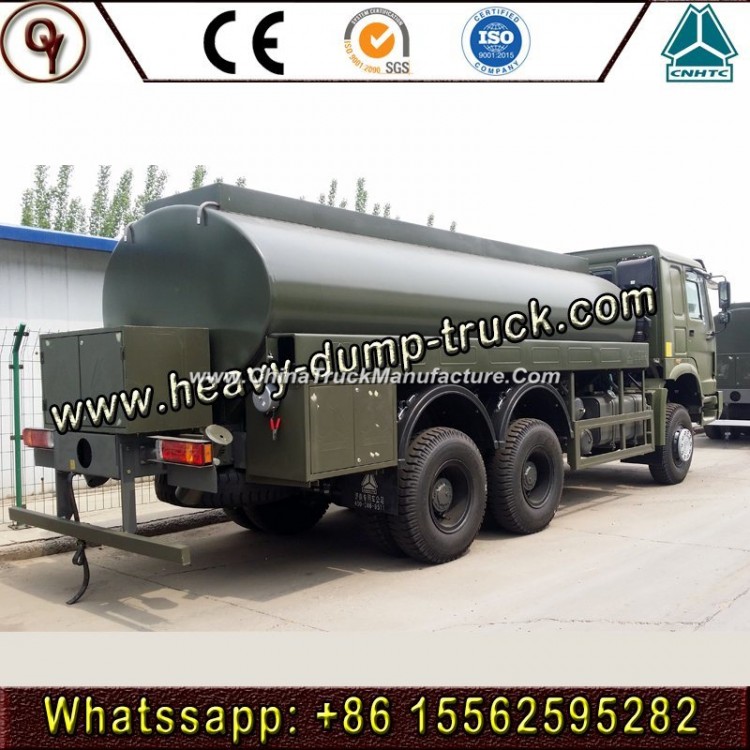 HOWO 6X6 All Driving Military Truck Military off Road Fuel Tanker