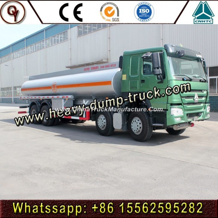 8*4 Oil Tank Truck Fuel Tanker Vehicle 30t HOWO Fuel Tanker Truck