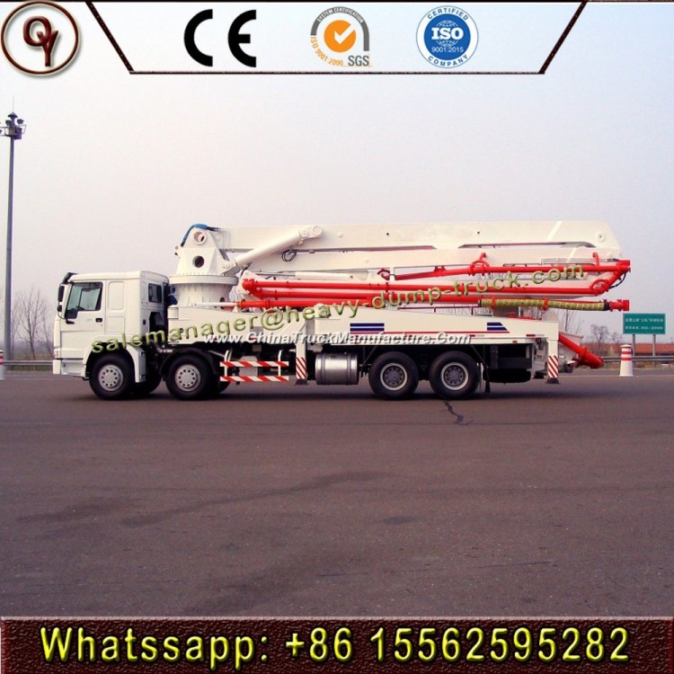 HOWO Brand 48m Concrete Pump Truck/Boom Pump Truck with Ce&ISO Certification