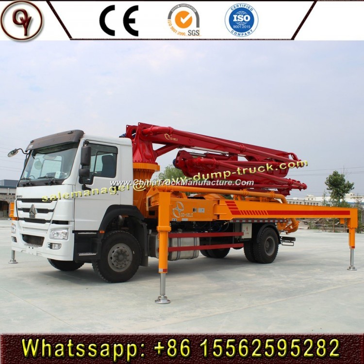 25m to 58m Hydraulic Sinotruk Truck Mounted Concrete Pump Truck