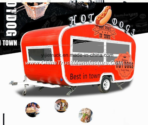 Newly Designed Electric Hotdog Hambuger Food Truck in 2018 for Sale