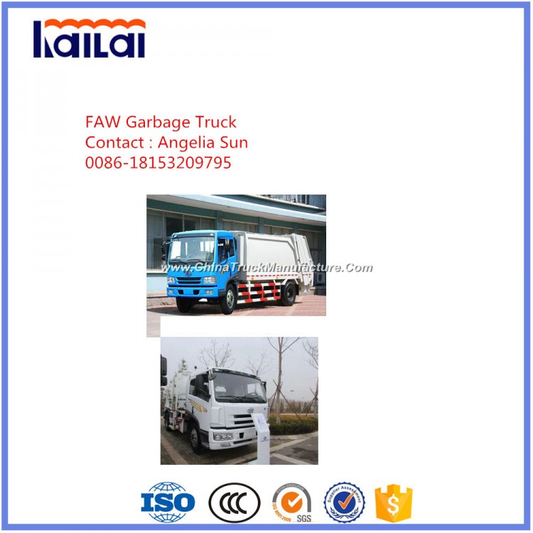 FAW Compacted Garbage Truck 4X2 Garbage Truck in Best Seleing