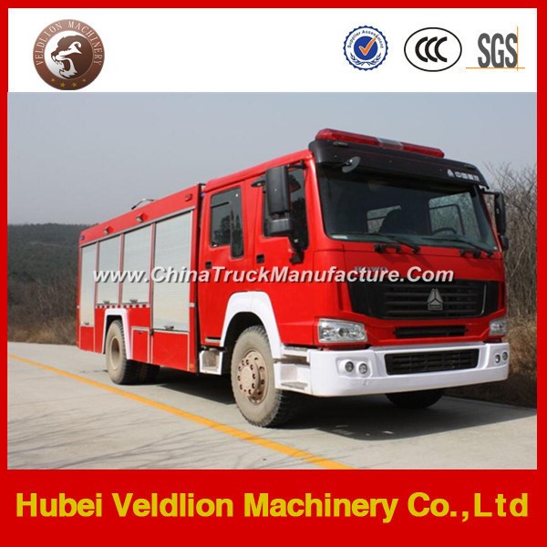 HOWO 4X2 LHD 8, 000 Litres Water Tank Fire Truck