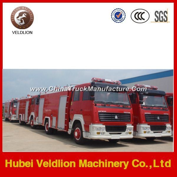 HOWO Fire Fighting Vehicle with Water Tanker 8000 L