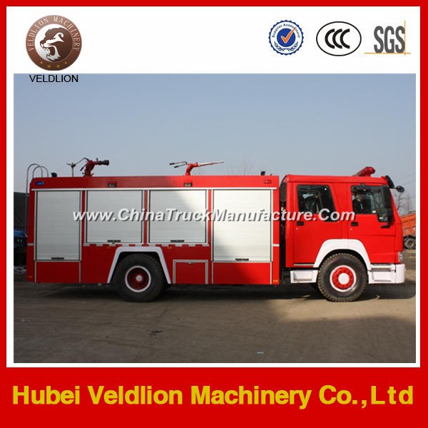 6 Wheels 8 Ton 2000 Gallons HOWO Fire Fighting Truck